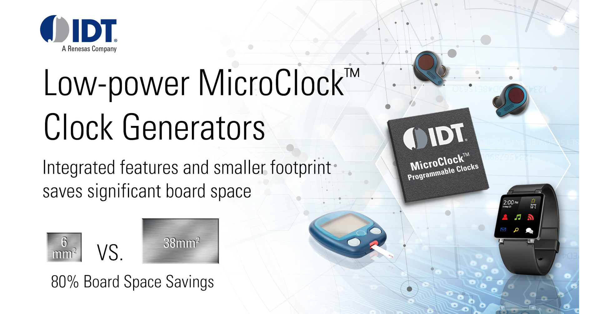IDT Launches UltraLowPower Miniature Programmable Clock Generator for