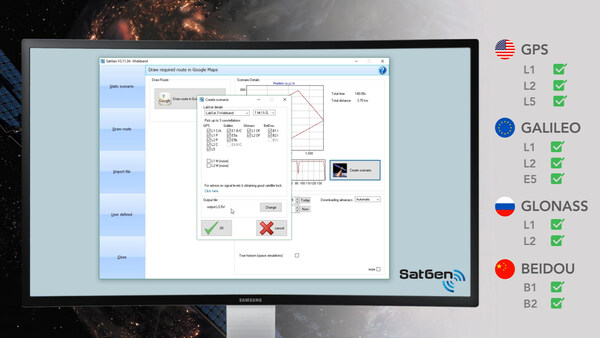 SatGen software now incorporates Galileo RF simulation (PRNewsfoto/RACELOGIC)