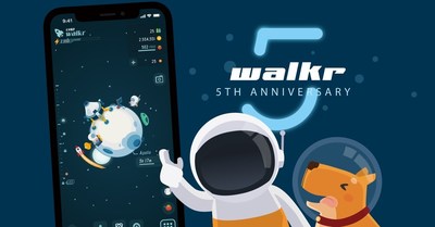 Gamification fitness APP "Walkr" has been online for five years with 6 millions downloads globally.