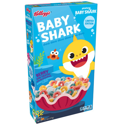 Kellogg’s partners with Pinkfong to launch new Baby Shark cereal.