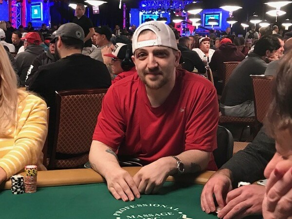 Kevin Roster playing in 2019 World Series of Poker (PRNewsfoto/Compassion & Choices)