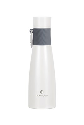 White Noerden LIZ Smart Water Bottle 16 oz UV Self-Cleaning Sterilization 
