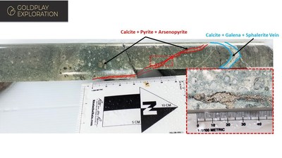 Figure 3: Core Photo – Sulphide-Rich Lapilli Tuff Hosting High-Grade Au-Ag Zone (CNW Group/Goldplay Exploration Ltd)