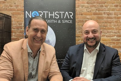 NorthStar Earth & Space CEO, Stewart Bain with Luxembourg’s Deputy Prime Minister, Minister of the Economy, Étienne Schneider. (CNW Group/NorthStar Earth & Space Inc.)