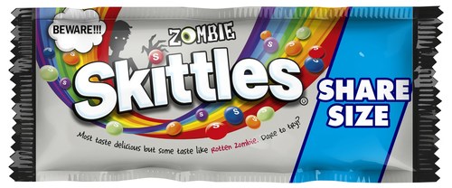 New Zombie SKITTLES® candies hit U.S. store shelves this Halloween