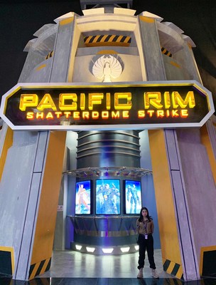 The Pacific Rim: Shatterdome Strike Attraction Entrance at Trans Studio Cibubur Theme Park in Indonesia