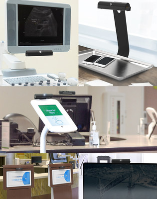 Environmental photo of Proximity Systems&rsquo; UV-CLEAN automated UVC light disinfectant device.