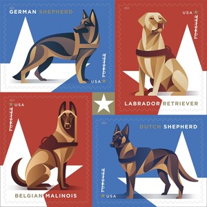 Military Working Dogs Now on Stamps