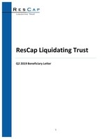 ResCap Liquidating Trust Announces Posting of Q2 2019 Financial Statements
