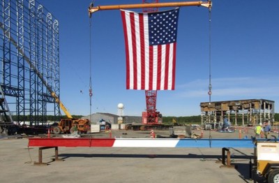 Final beam installed at LRDR site in Clear, Alaska. Photo courtesy of Lockheed Martin. Final beam installed at LRDR site in Clear, Alaska. Photo courtesy of Lockheed Martin.