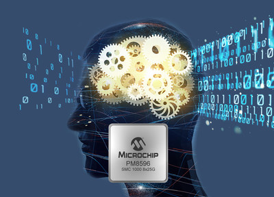 Microchip's SMC 1000 8x25G enables high memory bandwidth required by next-generation CPUs and SoCs for AI and machine learning.