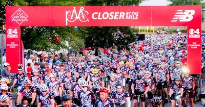 More than 6,700 cyclists are pedaling up to 192 miles in the milestone 40th Pan-Mass Challenge this weekend, with the goal of raising a record-breaking $60 million dollars for cancer research and patient care at Dana-Farber Cancer Institute. More than 6,700 cyclists are pedaling up to 192 miles in the milestone 40th Pan-Mass Challenge this weekend, with the goal of raising a record-breaking $60 million dollars for cancer research and patient care at Dana-Farber Cancer Institute.