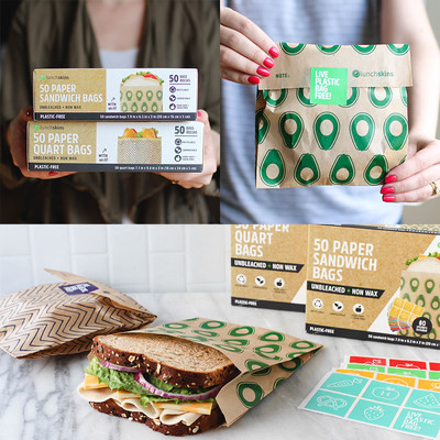 Paper Sandwich Bags  Lunchskins Paper Sandwich Bags 50ct  Lunchskins  Official Site