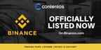 Content public chain Contentos (COS) listed on Binance, announcing an alliance with global ecological partners to promise long-term value