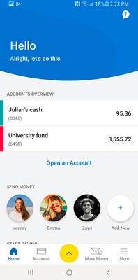RBC Mobile Student Edition Android Dashboard (CNW Group/RBC Royal Bank)
