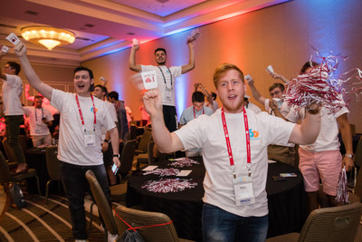 Tau Kappa Epsilon members and alumni celebrate the fraternity&rsquo;s new commitment to raise $10 million in 10 years for St. Jude Children&rsquo;s Research Hospital.