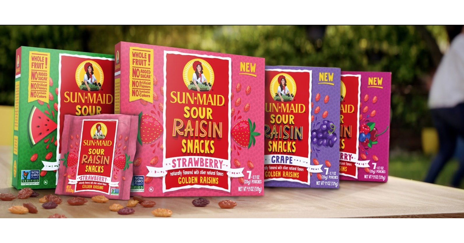 SunMaid's New Sour Raisin Snacks Offer Deliciously Sour Flavors of