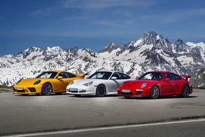 Porsche 911 GT3: 996.2, 997.2.991.2 generations