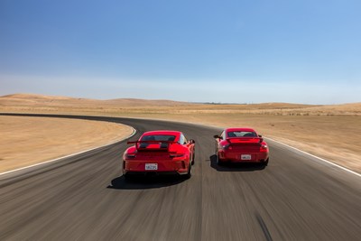 Porsche 911 GT3: First (996.1) and latest (991.2) generations