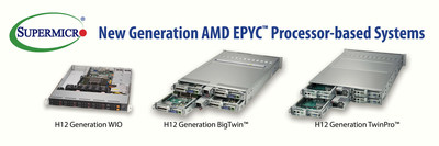 Supermicro Now Offering AMD EPYC(tm) 7002 Series Processor-based Systems (PRNewsfoto/Super Micro Computer, Inc.)