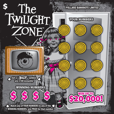 Instant ticket featuring The Twilight Zone™ (CNW Group/Pollard Banknote Limited)