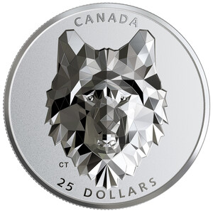 La Monnaie royale canadienne annonce ses pièces de collection pour août 2019, à commencer par la pièce à multiples facettes « Loup », première au monde à présenter un relief exceptionnel