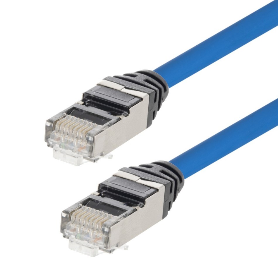 Releases New Cat6 and Cat6a Plenum +105°C, 28AWG, Shielded, Slim Patch Cords
