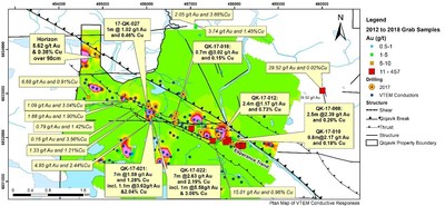 Figure 3: Plan map of EM “Lenses” at Esperance and Past Drilling(2) (CNW Group/Orford Mining Corporation)
