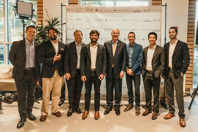 HealthTech Arkansas 2019 Cohort Announcement Reception, including BardyDx Chief Commercial Officer Ken Nelson (3rd from left), Arkansas Governor Asa Hutchinson (5th from left), and Director of HealthTech Arkansas Jeff Stinson (6th from left). HealthTech Arkansas 2019 Cohort Announcement Reception, including BardyDx Chief Commercial Officer Ken Nelson (3rd from left), Arkansas Governor Asa Hutchinson (5th from left), and Director of HealthTech Arkansas Jeff Stinson (6th from left).