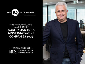 The iQ Group Global named one of Australia's Top 5 Most Innovative Companies 2019