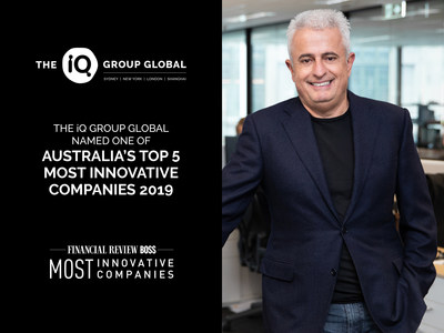 The iQ Group Global named one of Australia’s Top 5 Most Innovative Companies 2019 Chief Executive Officer of The iQ Group Global, Dr George Syrmalis The iQ Group Global named one of Australia’s Top 5 Most Innovative Companies 2019 Chief Executive Officer of The iQ Group Global, Dr George Syrmalis