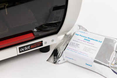 The SAX2 biosensor enables development of quantitative and kinetic assays with any biotin-tagged molecule.