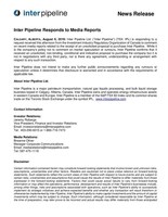 Aug 2019 Response (CNW Group/Inter Pipeline Ltd.)