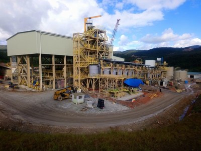 Figure 1. Grinding circuit and flotation circuit construction nearing completion (CNW Group/Lundin Gold Inc.)