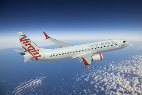 Rendering of a Virgin Australia Boeing Next-Generation 737-800 with Split Scimitar Winglets