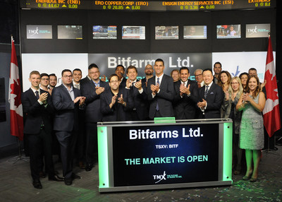 Bitfarms Ltd. Opens the Market (CNW Group/TMX Group Limited)