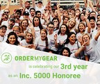 OrderMyGear Celebrates 3rd Year as an Inc. 5000 Company