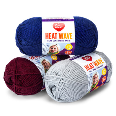 Red Heart®  is revolutionizing the knitting industry with the launch of Red Heart Heat Wave™, an innovative heat generating yarn™ that takes wearable tech to warmer temperatures. (Photo Credit: Red Heart)