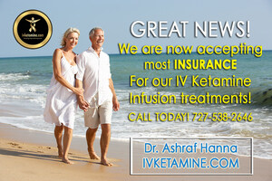 Breakthrough Treatment IV Ketamine Infusions for Depression, PTSD, CRPS, Fibromyalgia, Chronic Lyme, Rheumatoid Arthritis and More Now Covered By Insurance!