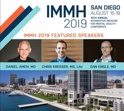 Dr. Daniel Amen to speak at the Integrative Medicine for Mental Health (IMMH) Conference 2019 on Friday, August 16. Dr. Daniel Amen to speak at the Integrative Medicine for Mental Health (IMMH) Conference 2019 on Friday, August 16.