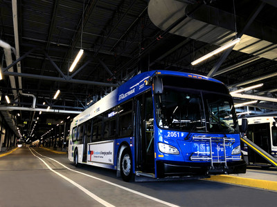 Laval : Québec’s first electric city bus with a 250-km range - Credit : Société de transport de Laval (CNW Group/Société de transport de Laval)