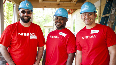 For the past 14 years, Nissan employees have worked alongside families to help them build their homes as part of a national partnership with Habitat for Humanity.