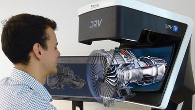 The HD 3D image of an engine component produced by the DRV-Z1 microscope