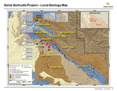 Santa Gertrudis Map (CNW Group/Metalla Royalty and Streaming Ltd.)