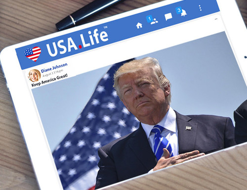 Pro-Trump USA.Life Social Network