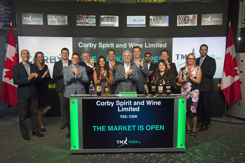 Corby Spirit and Wine Limited Opens the Market (CNW Group/TMX Group Limited)