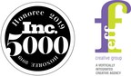 Eff Creative Group, LLC Hits the 'Tr-effecta', Appearing on the Inc. 5000 List for the 3rd Consecutive Year, Ranking No. 1201 With Three-Year Revenue Growth of 344%