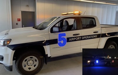 AirelXL LED Vehicle Identification used at SBD International Airport.