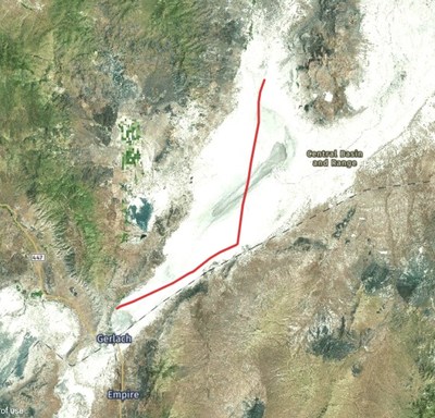 The US-1 crossed the Black Rock Desert using a mission profile that avoided restricted wilderness areas and preparations for the annual Burning Man celebration. The US-1 crossed the Black Rock Desert using a mission profile that avoided restricted wilderness areas and preparations for the annual Burning Man celebration.