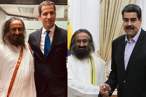 Sri Sri Received by Venezuelan Delegation Amidst Social and Political Logjam